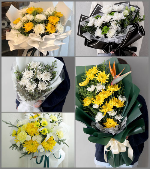 贵州毕节市黔西县素朴镇高坎村白事花束代送